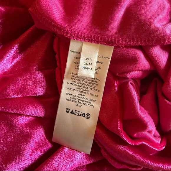Maeve Anthropologie Women’s Candace Pink Velvet Top Minimalist Quiet Luxury M - Picture 5 of 7